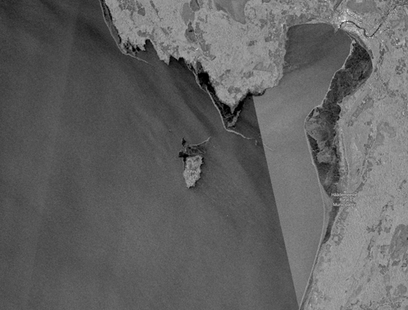Pärnu lahe jää 13.03.202, Sentinel-1 radarpilt.