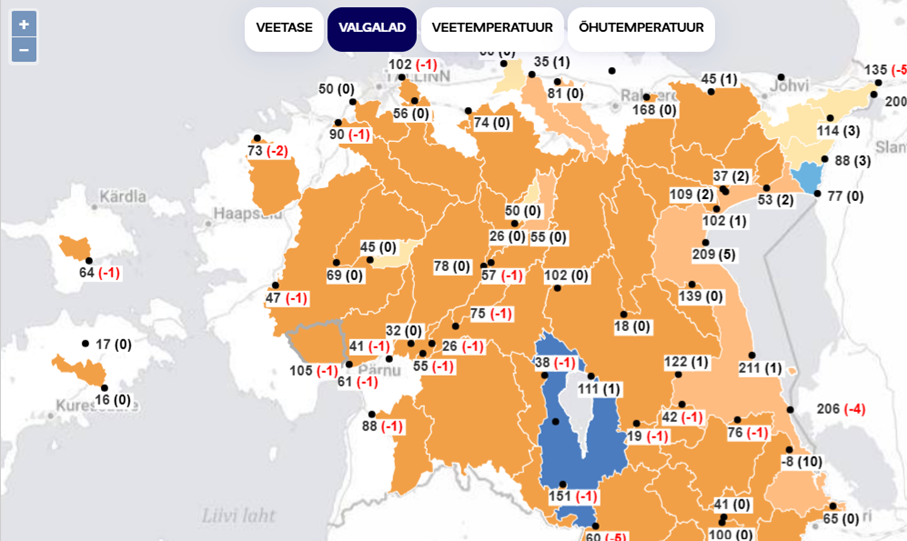 Valgalade kaart