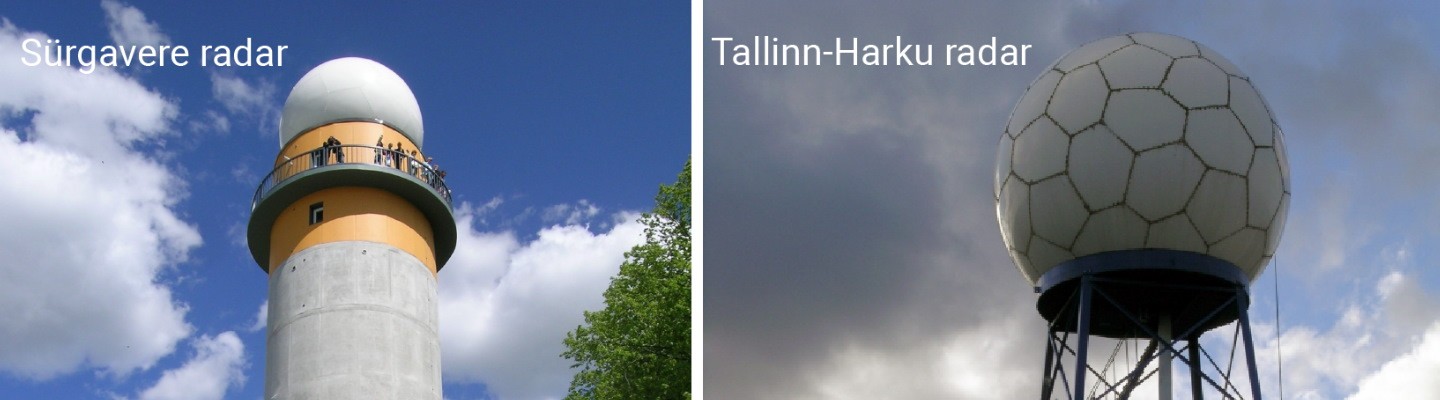 Keskkonnaagentuuri radarid Tallinn-Harku aeroloogiajaamas ja Sürgaveres