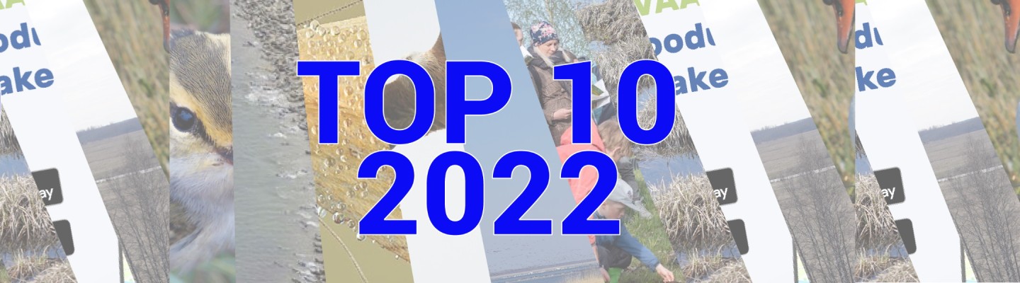 Kollaaž looduspiltidest, peale on kirjutatud TOP 10 2022
